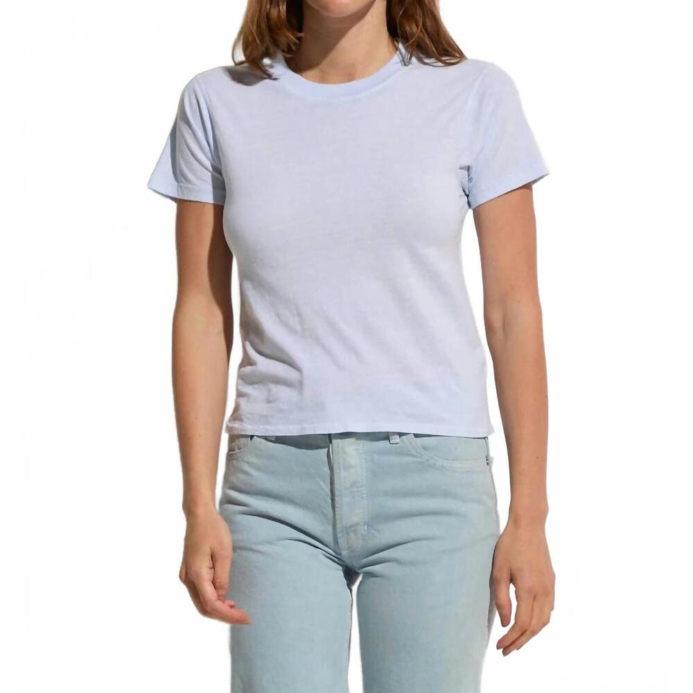 NEW ASHER amelia vintage tee in ice blue